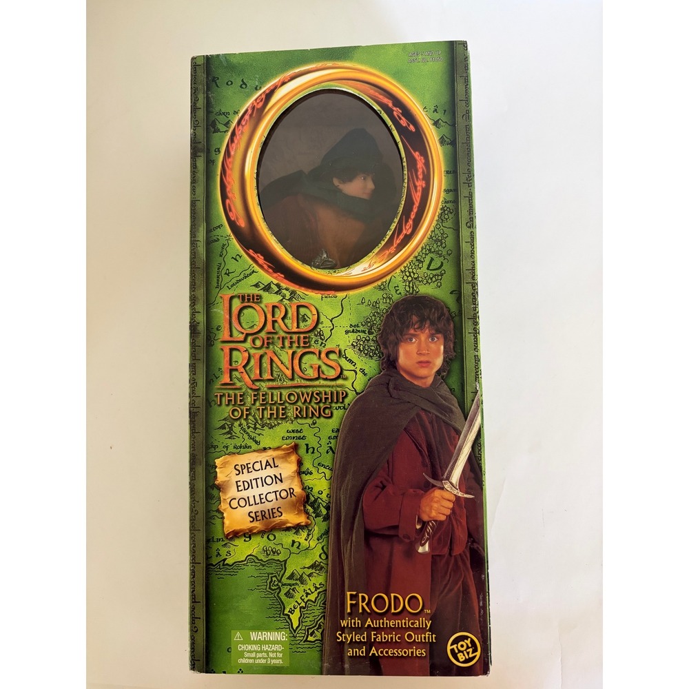 Lord of the Rings LOTR Frodo Toy Biz Figure in Box Fellowship 2001